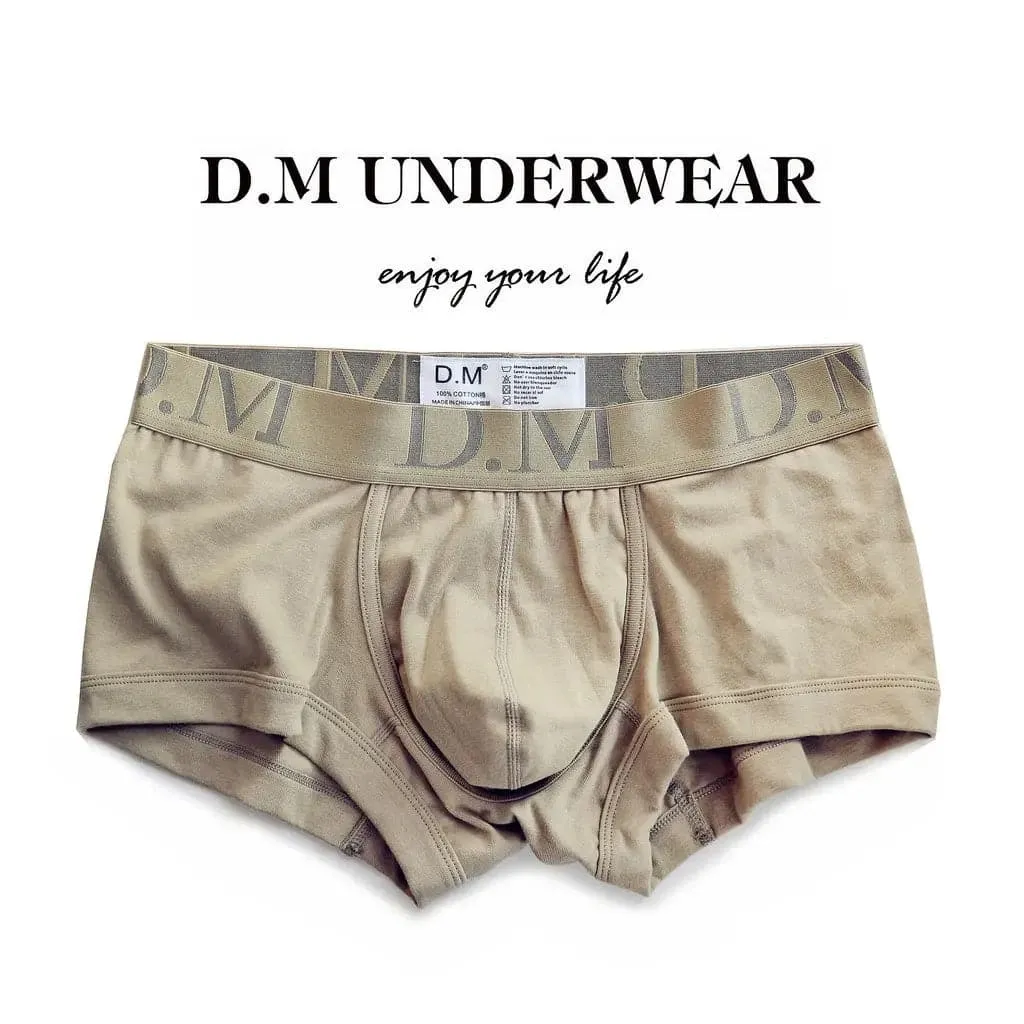 D.M Men's Boxer Underwear Low Waist sexy