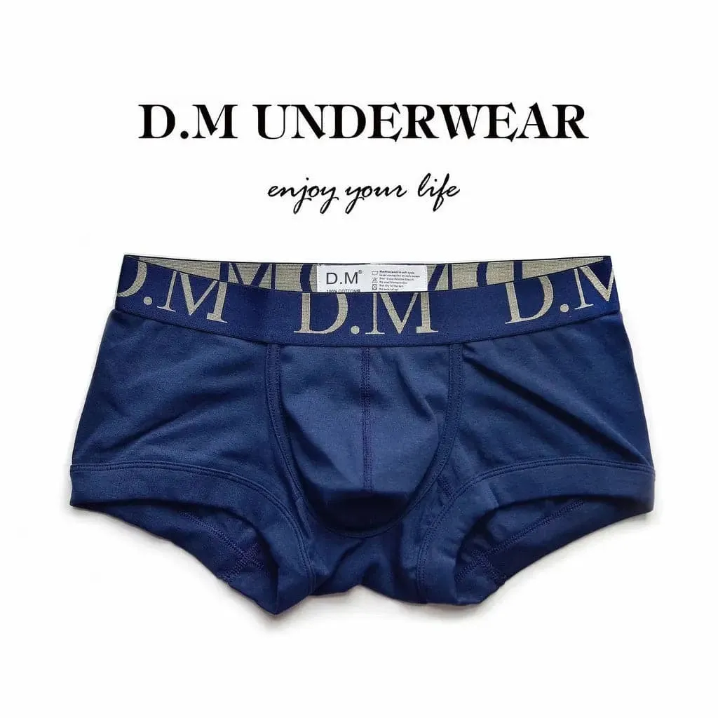 D.M Men's Boxer Underwear Low Waist sexy