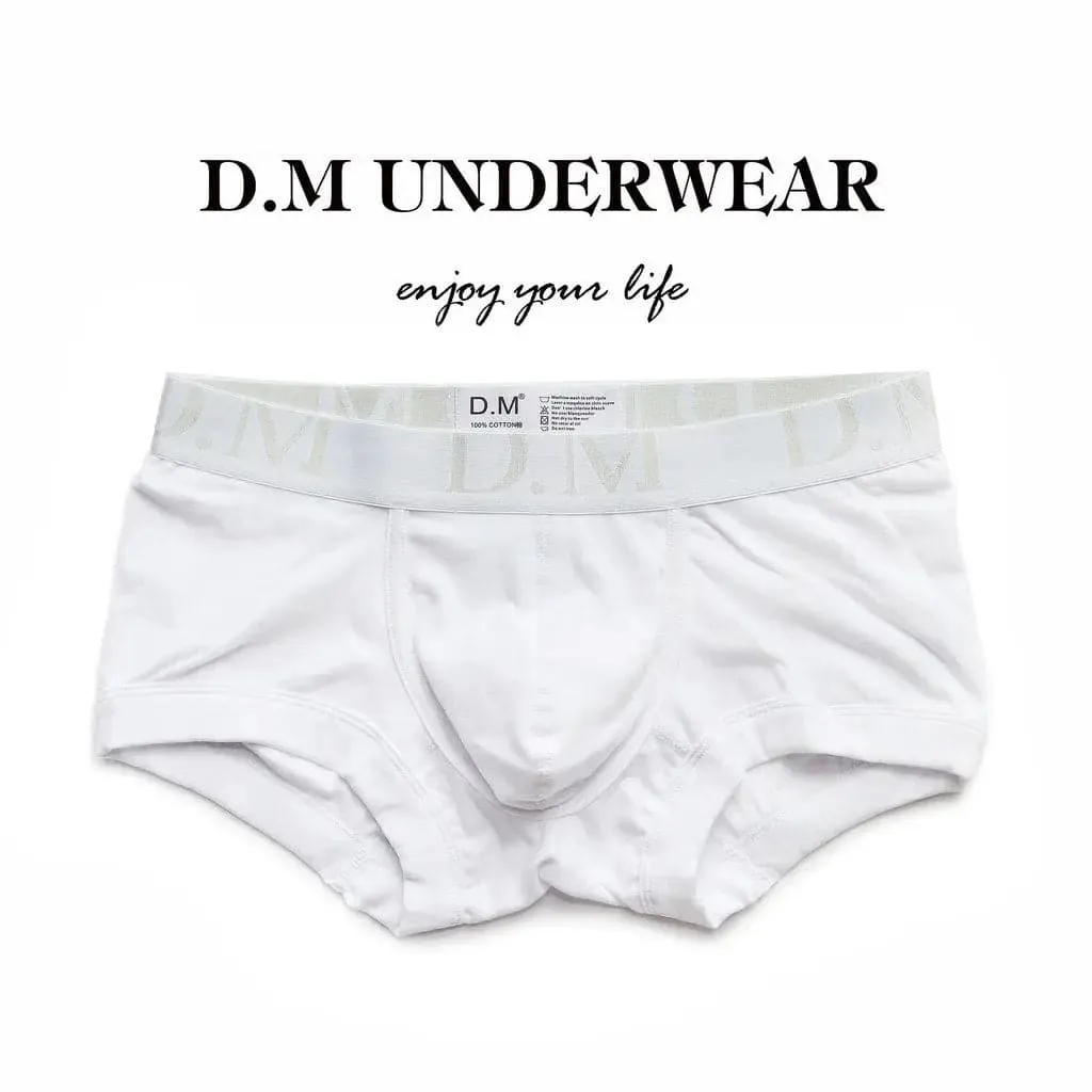 D.M Men's Boxer Underwear Low Waist sexy