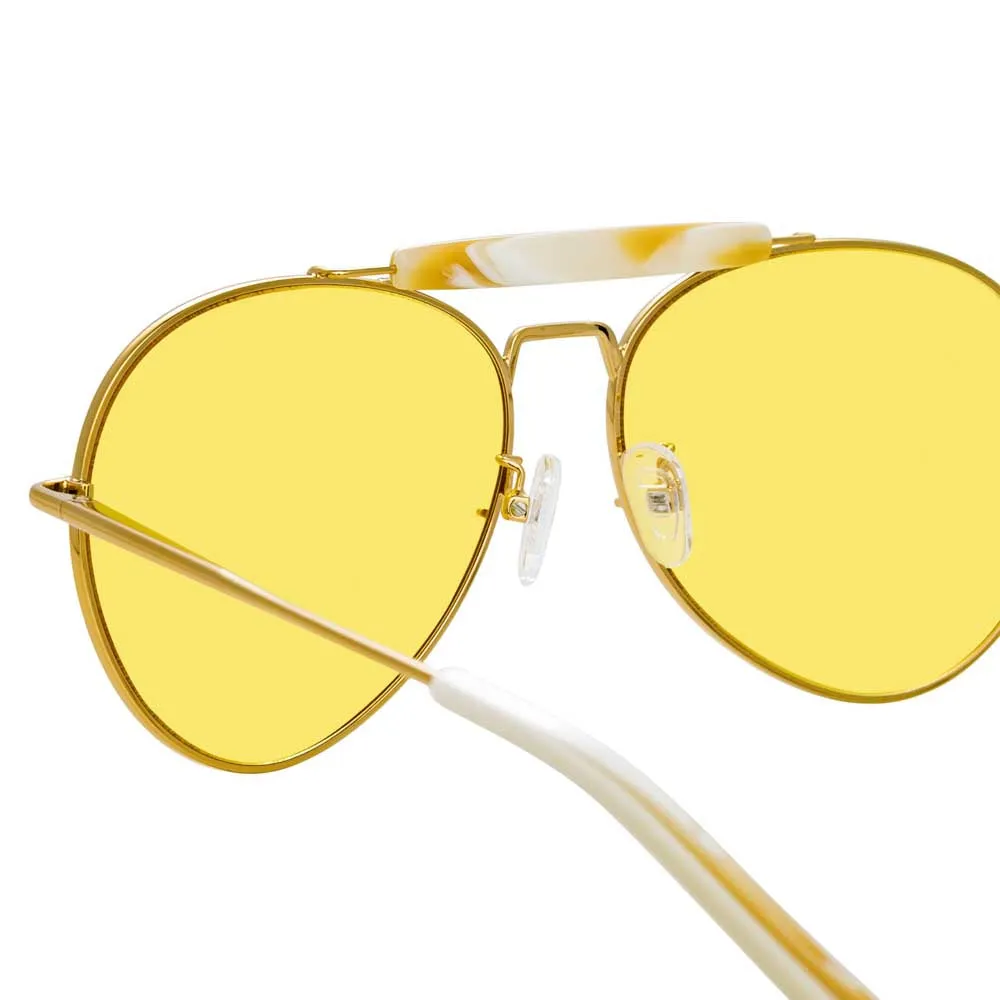 Dries Van Noten 187 C2 Aviator Sunglasses