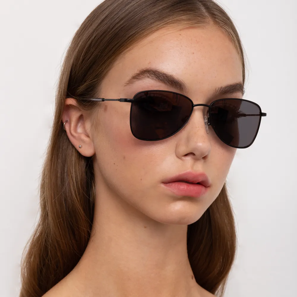 Dries Van Noten 197 Aviator Sunglasses in Black