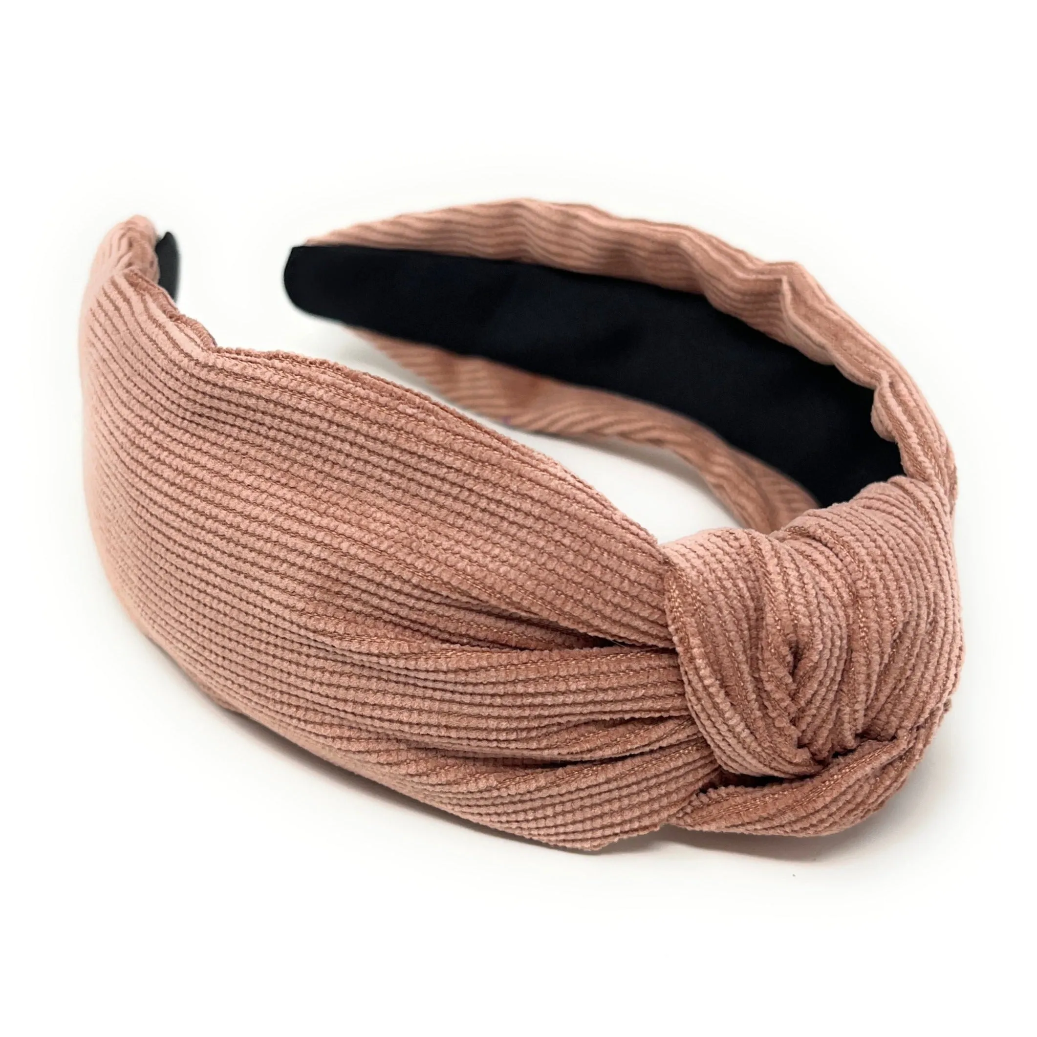 Dusty Rose Corduroy Knotted Headband