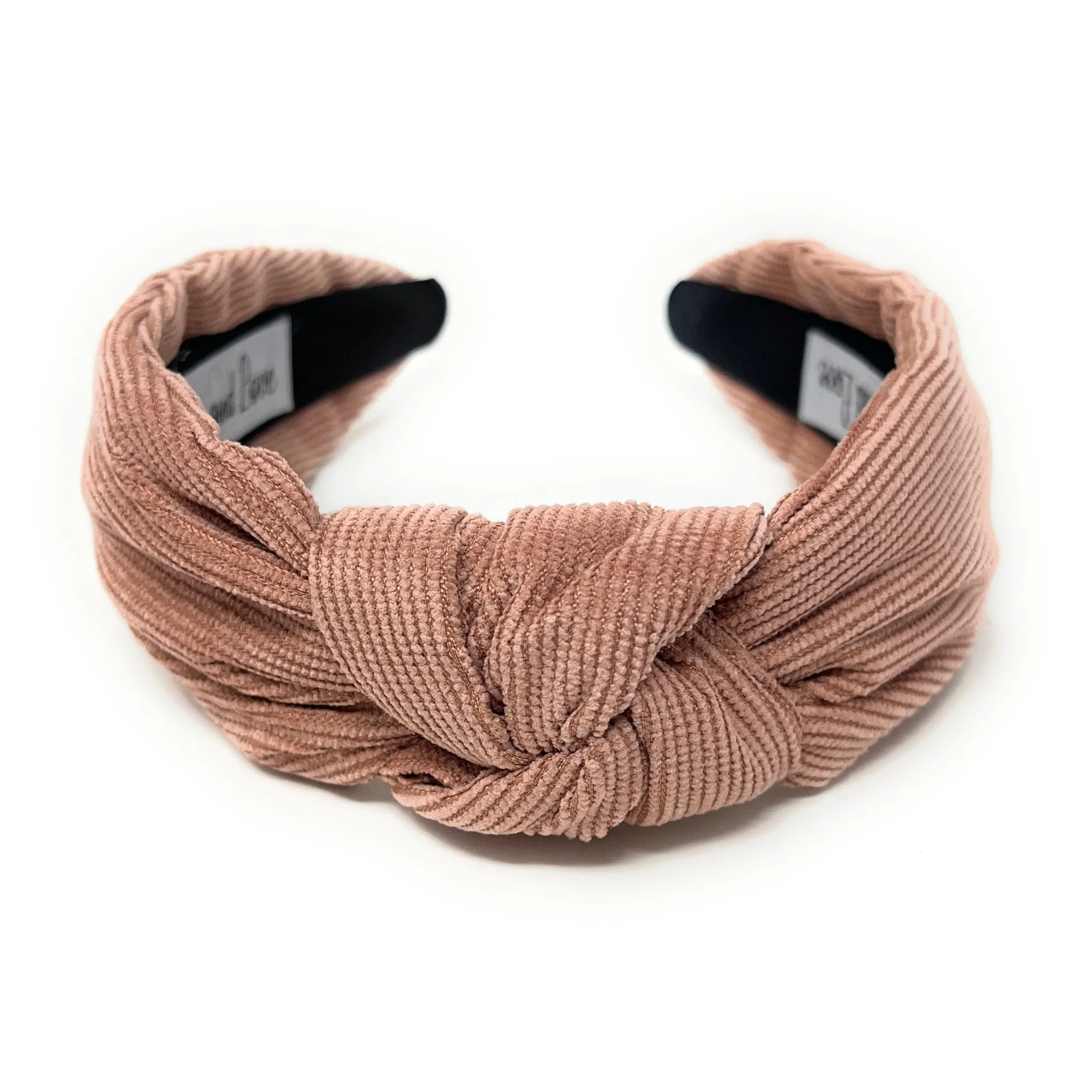 Dusty Rose Corduroy Knotted Headband