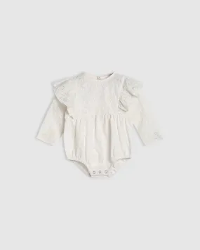 Elenora Playsuit - Natural Lace