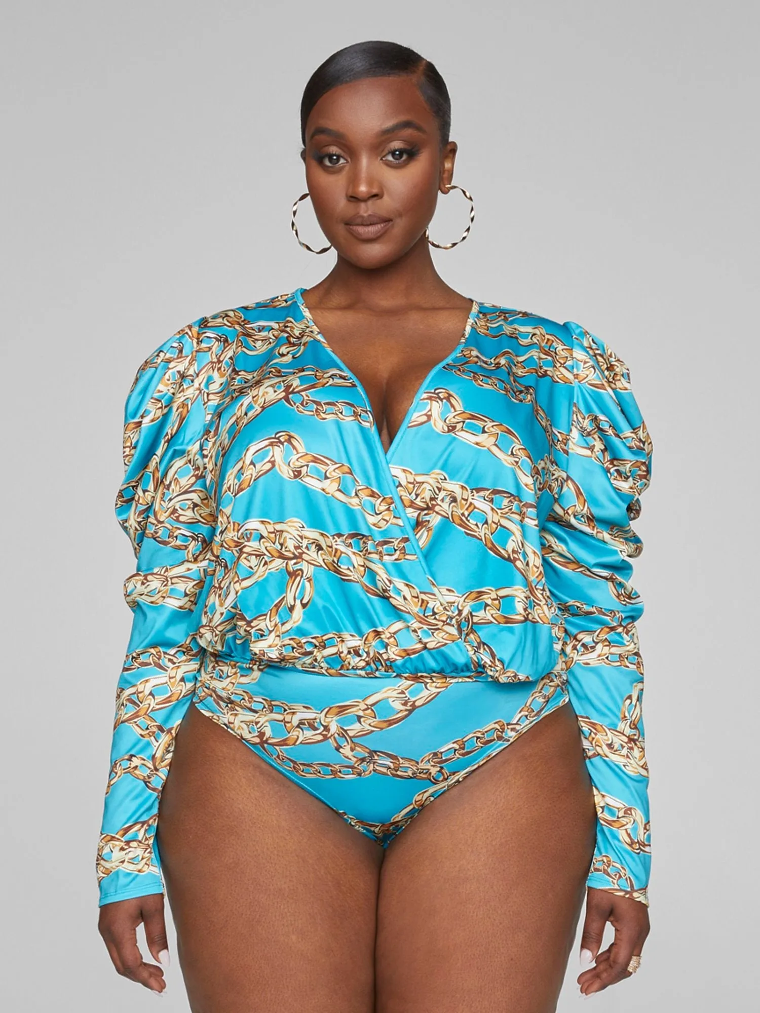 Fashion To Figure - Pamela Chain Print Bodysuit