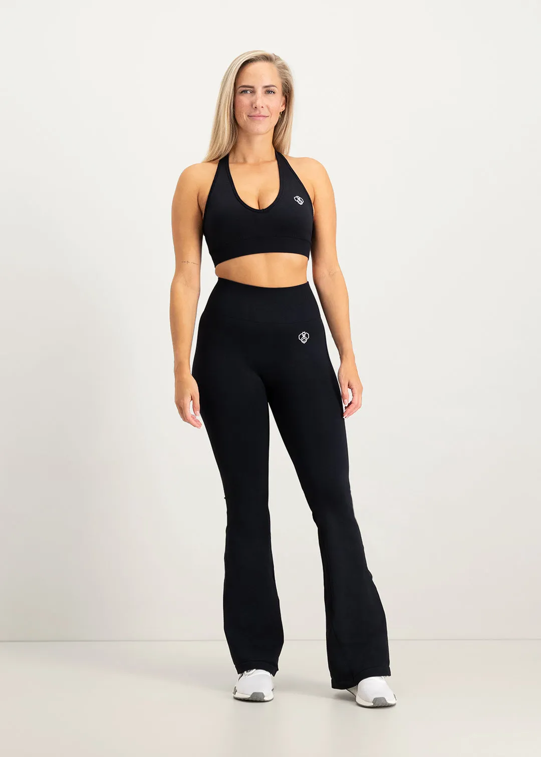 Flare Scrunch Legging - Black