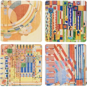 Frank Lloyd Wright Coasters Designs for Liberty Covers Gift Set