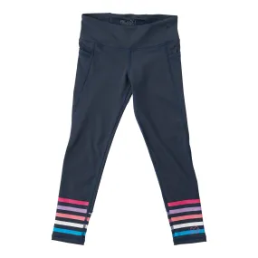 Girl's Athletic Legging in Big Dipper Navy Blue