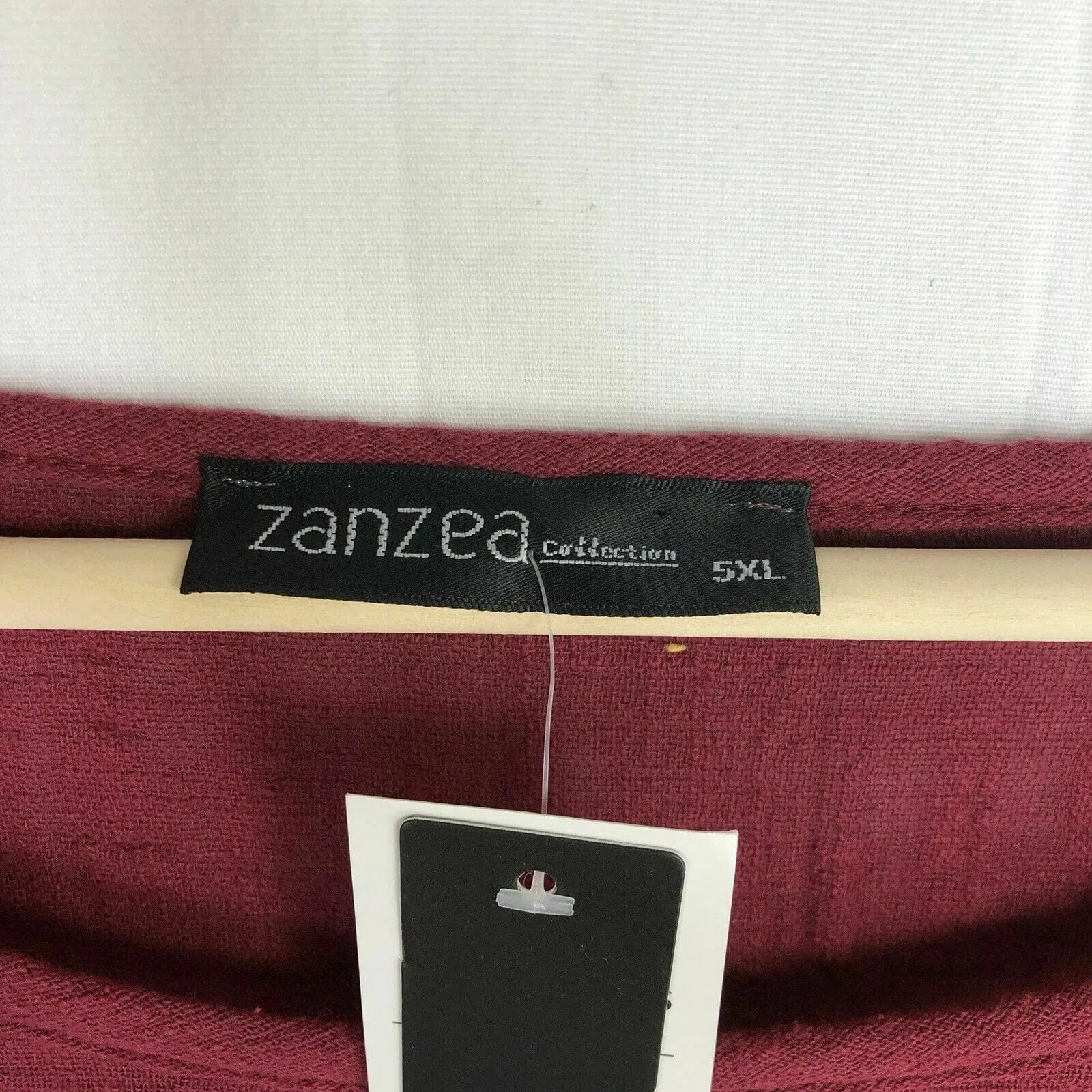 Glamorous ZANZEA Maroon Lightweight Top Blouse Plus Size 5XL