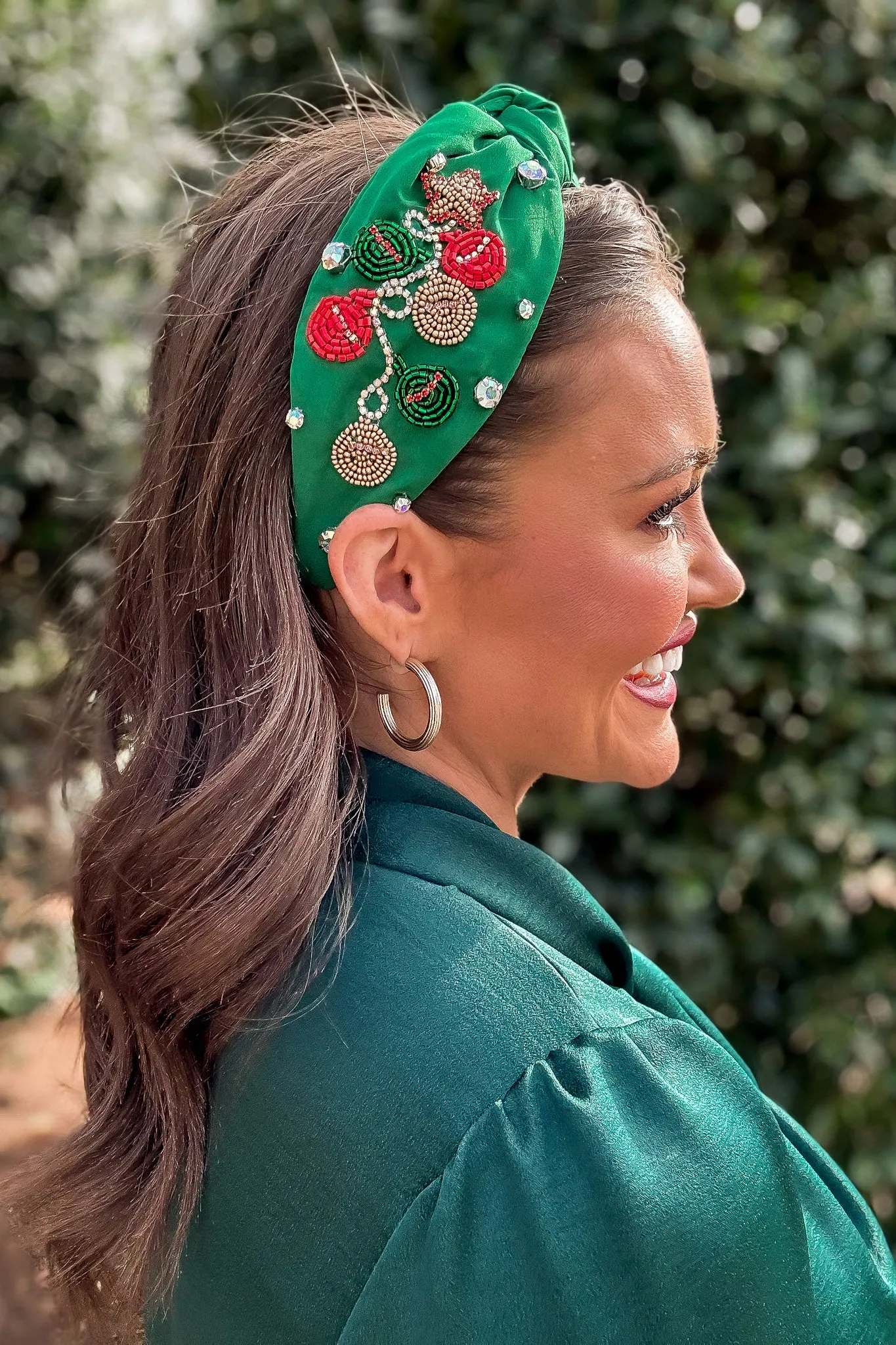 Green Star Swirl Embellished Headband