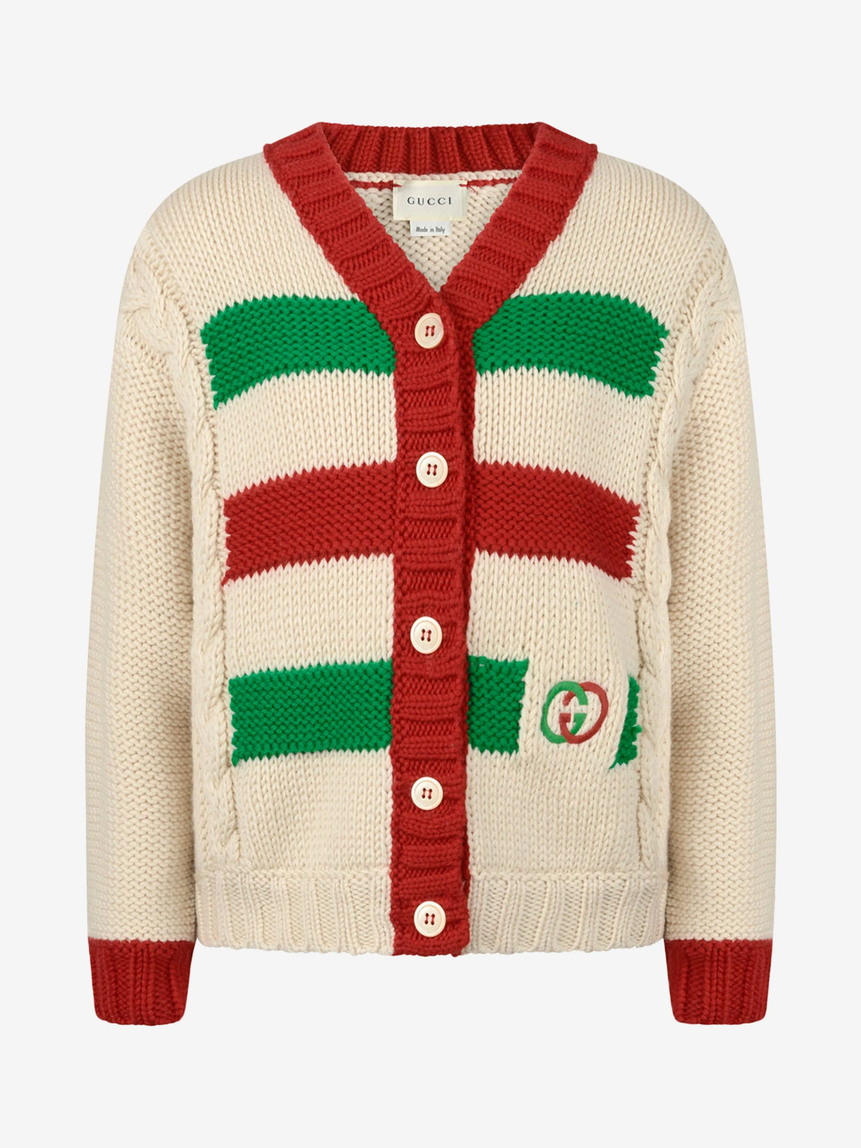 GUCCI Girls wool knitted cardigan