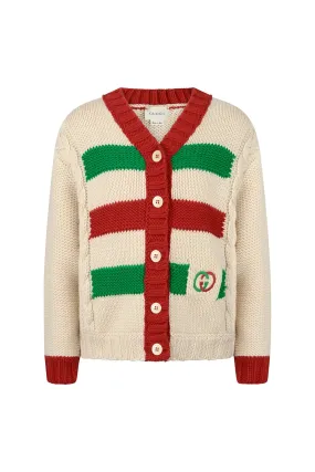 GUCCI Girls wool knitted cardigan