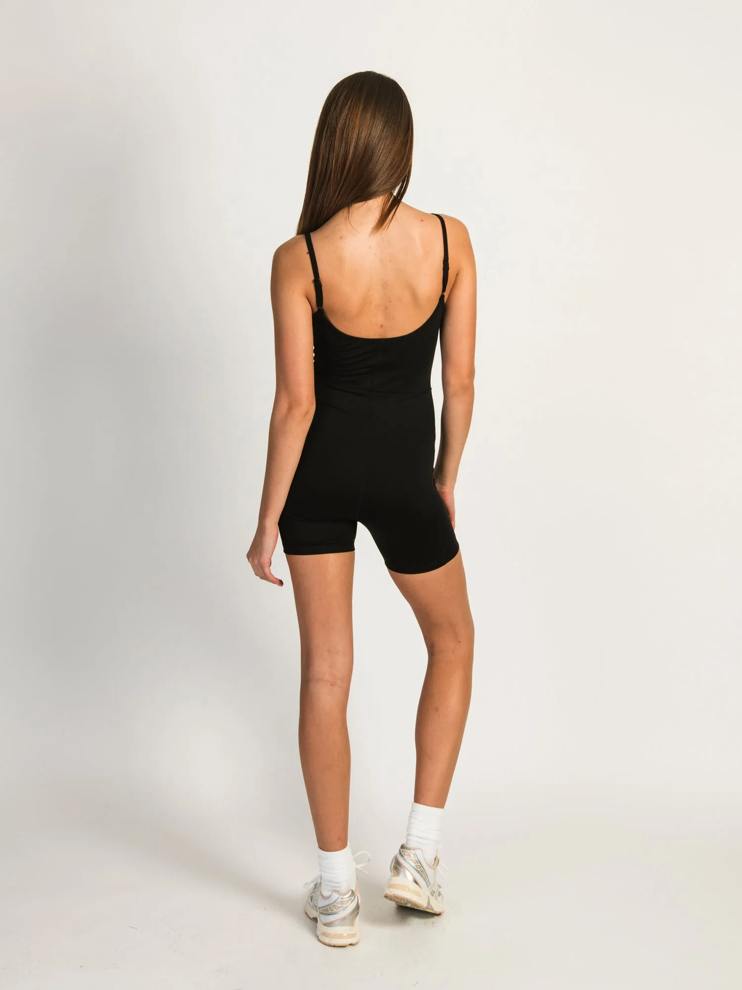 HARLOW RUBY SHORT ROMPER - BLACK