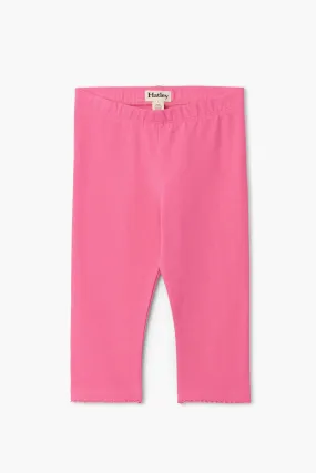 Hatley Pink Capri Girls Leggings (Size 4 left)