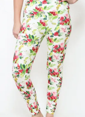 Holly Berry Leggings - Casual Soft-as-a-Cloud Leggings Promo