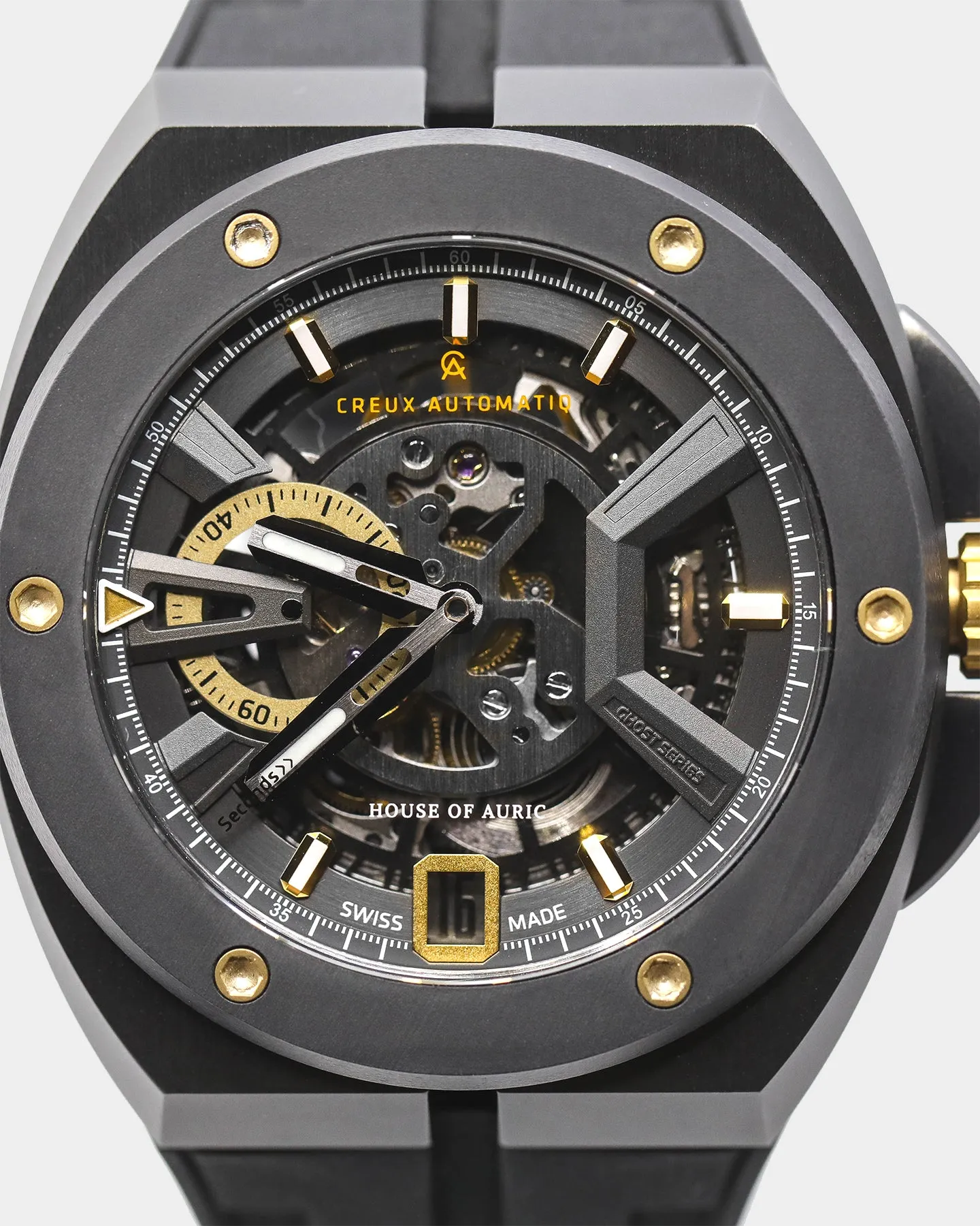 House of Auric Men's House of Auric x Creux Automatiq Ghost V3 Black/Black/Gold