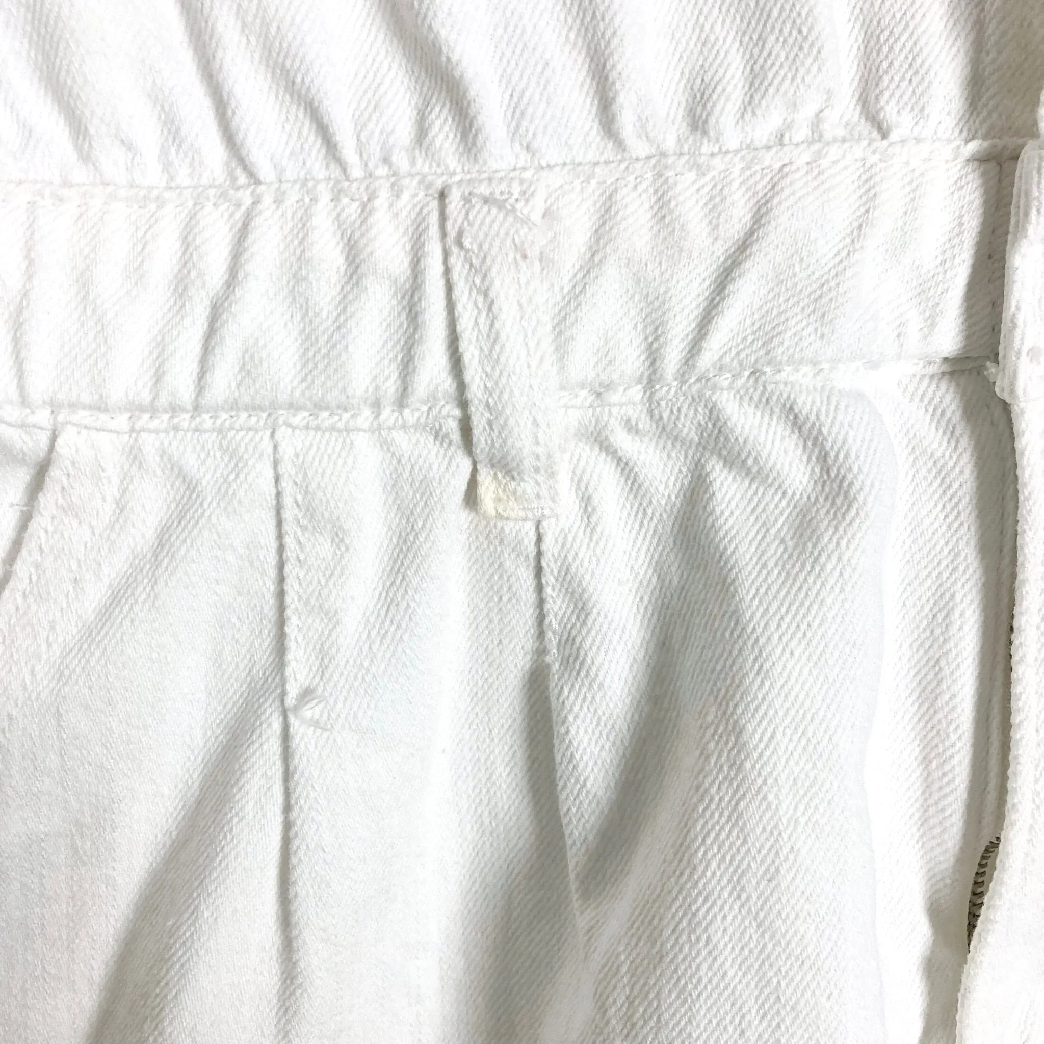 Idem Ditto White Denim Snap Front Romper- Size M (see notes)