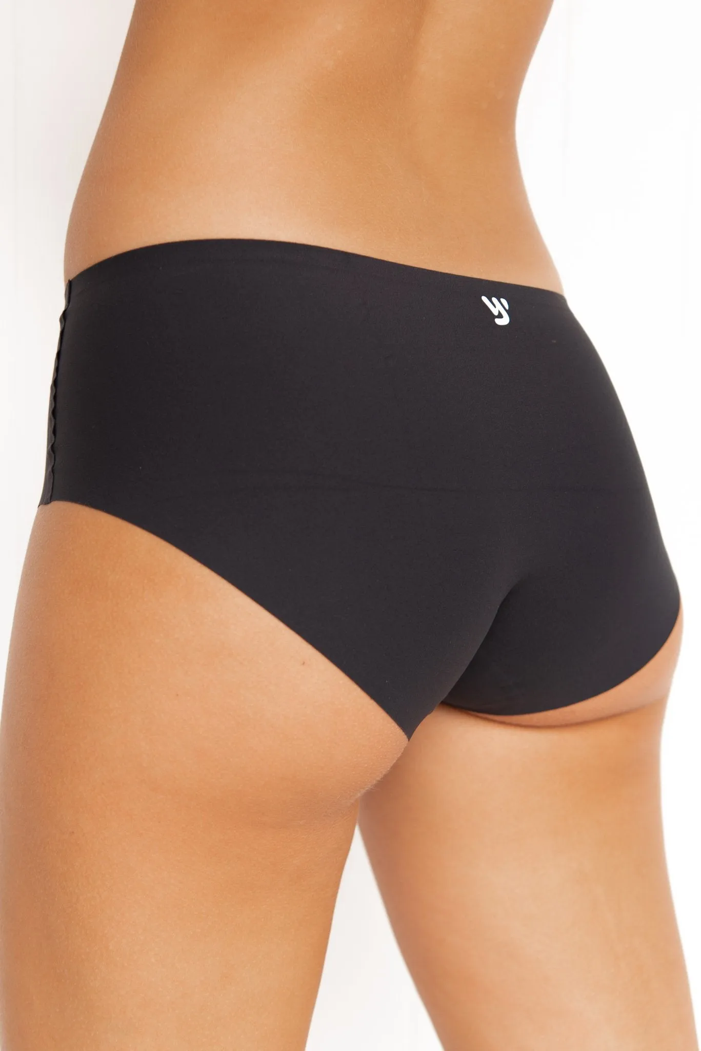 Invisible Active Undies: Buddhi Briefs - Black