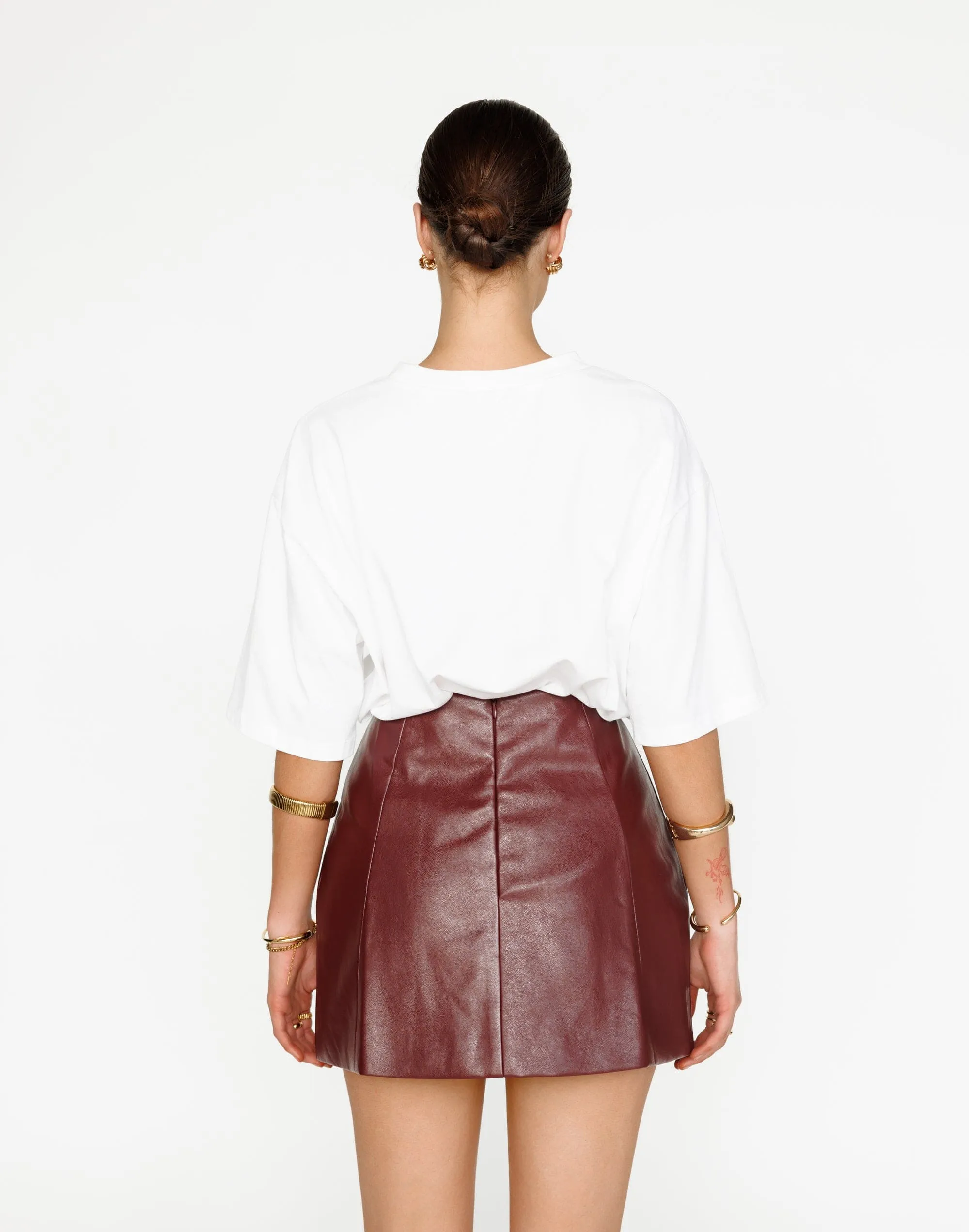 Isaiah Mini Skirt (Plum)