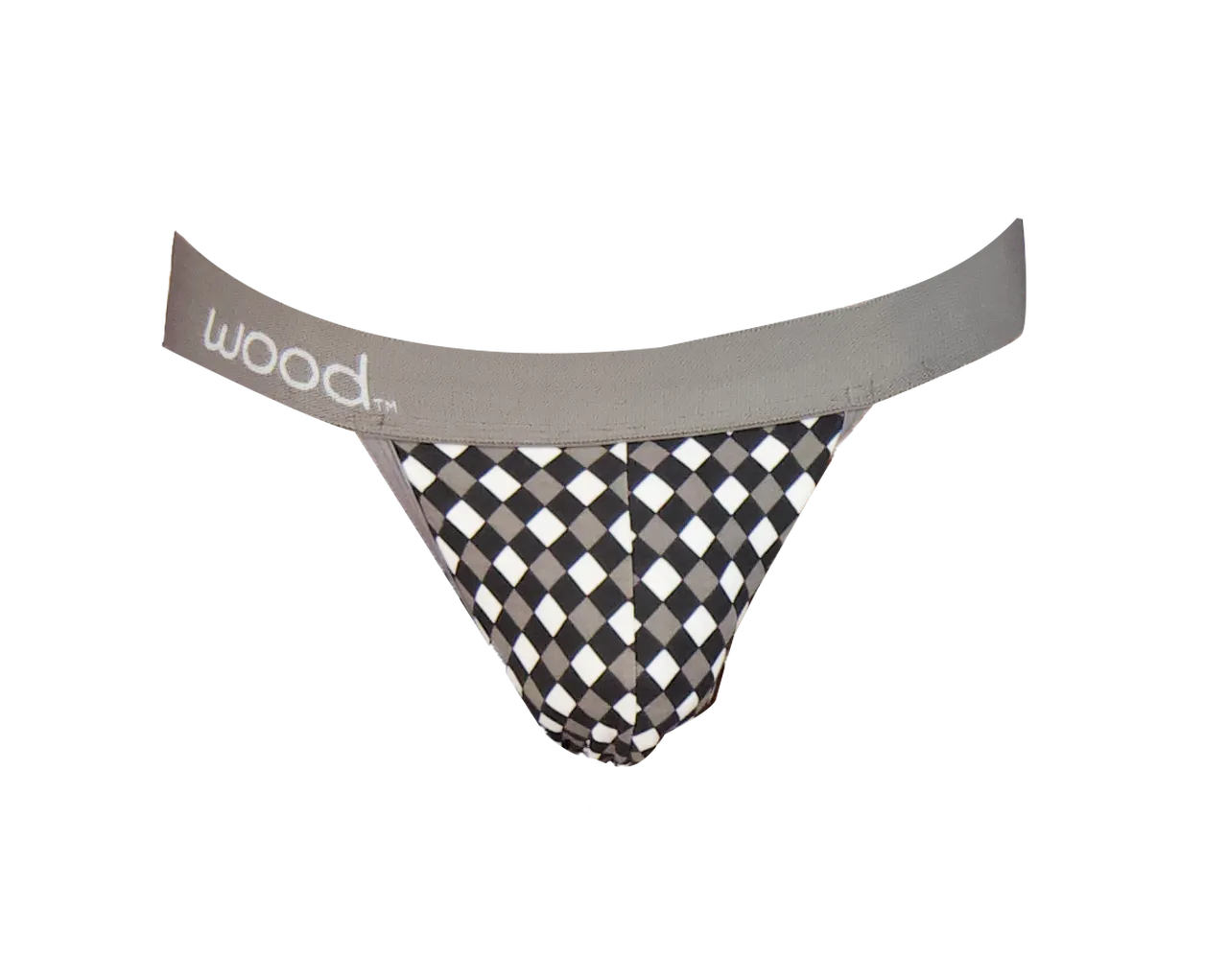 Jock Strap in Black & White Dimension by Wood Underwear