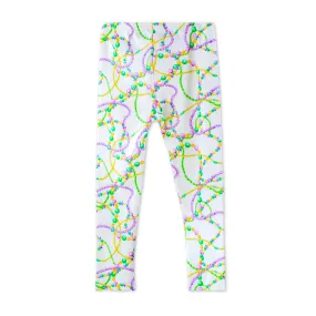 Just Here for the Beads Organic Cotton Mardi Gras Leggings Kids - (Each)