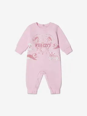 KENZO Baby Girls Organic Cotton Elephant Romper