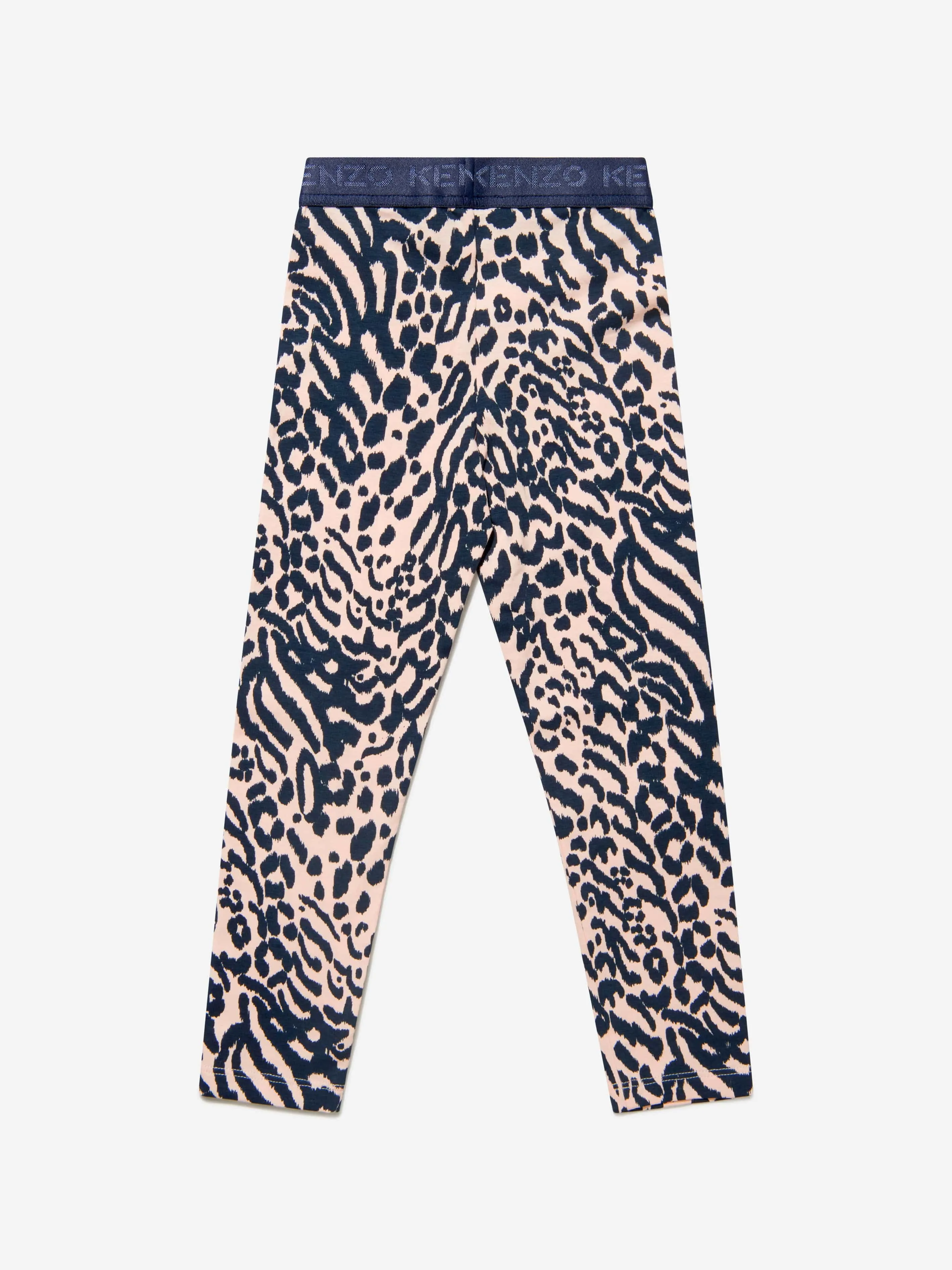 KENZO Girls Cotton Animal Print Leggings