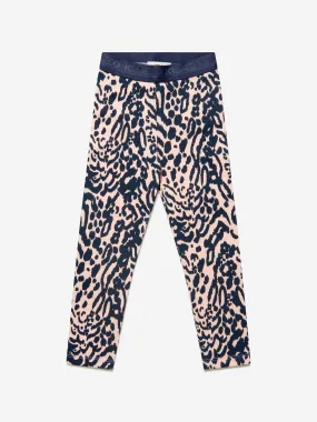 KENZO Girls Cotton Animal Print Leggings