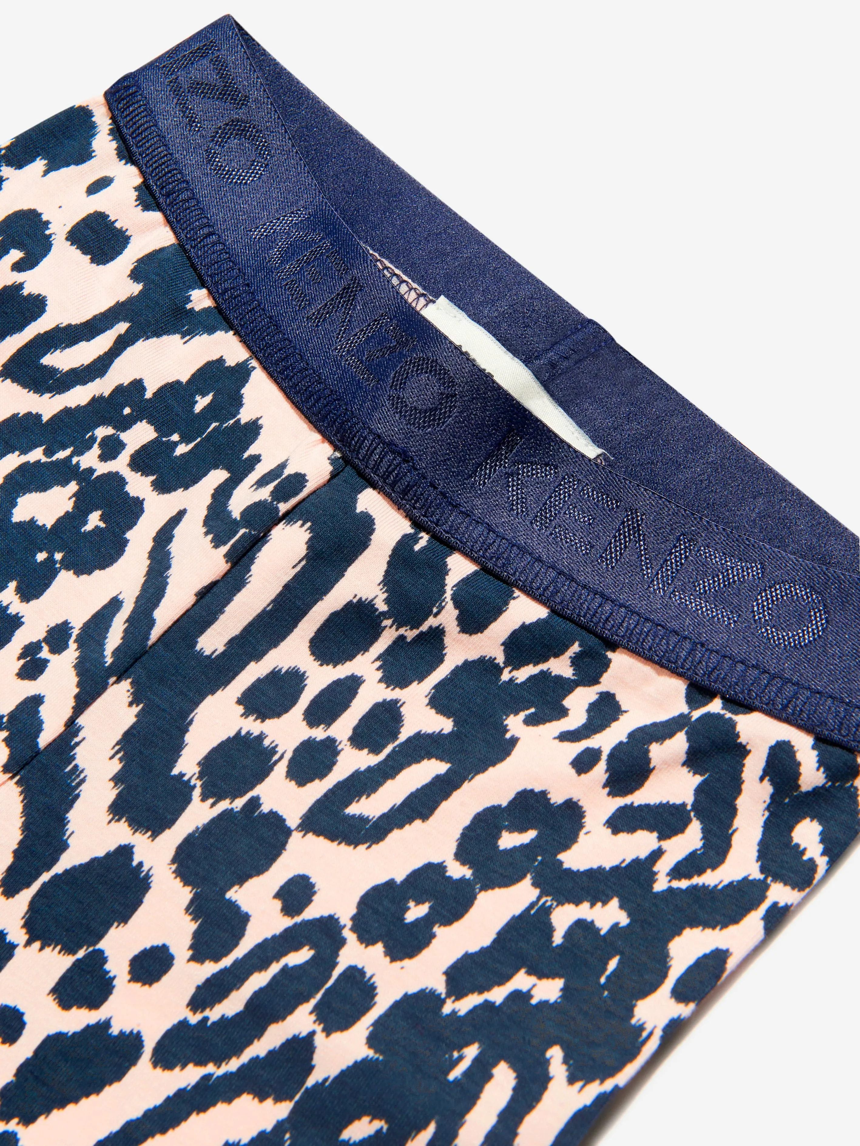 KENZO Girls Cotton Animal Print Leggings