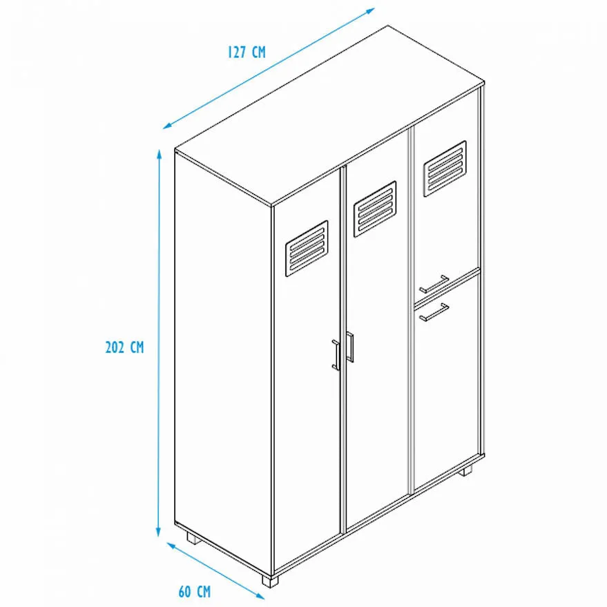 Kidz Beds - Iron Wardrobe