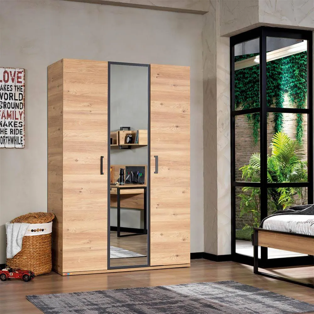 Kidz Beds - Irony Wardrobe With 3 Hinged Doors