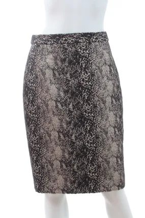 Lanvin Snake-Print Skirt