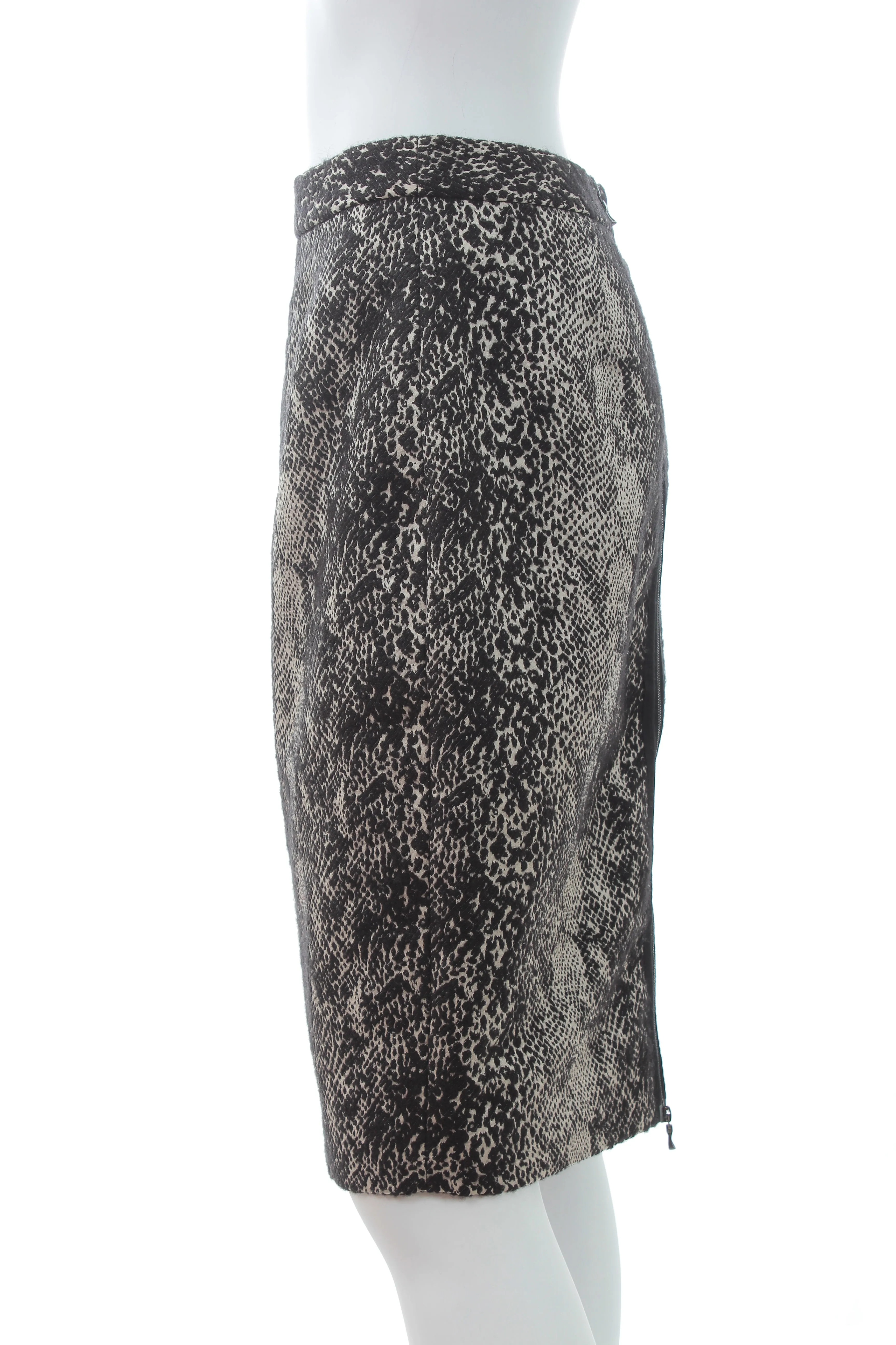 Lanvin Snake-Print Skirt