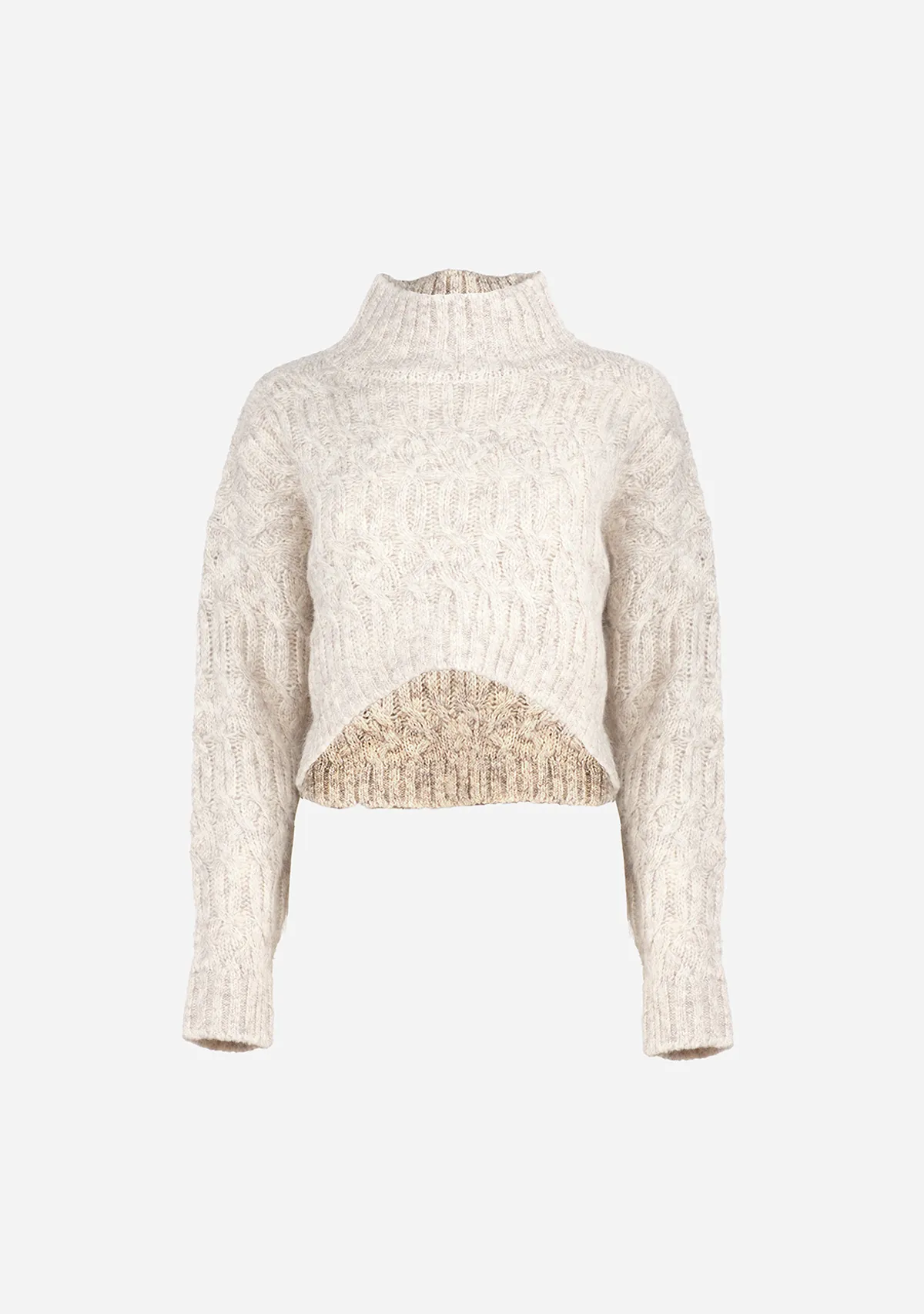 Lena Mohair Blend Cropped Sweater