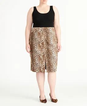 Leopard Pencil Skirt