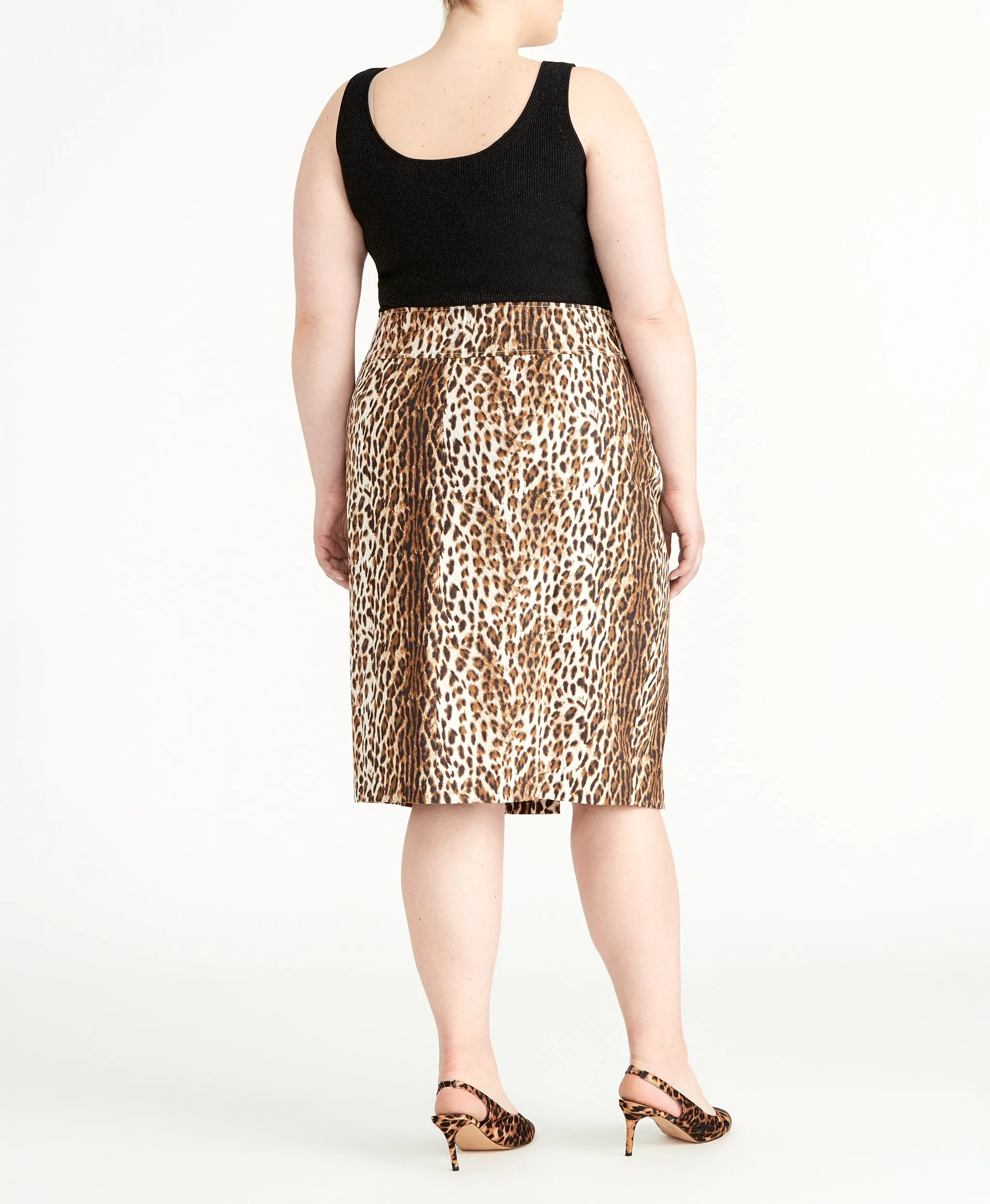 Leopard Pencil Skirt