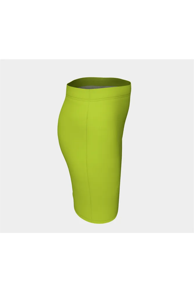 Lime Punch Fitted Skirt