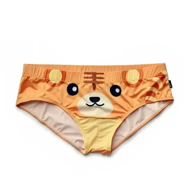 Low Waist Cartoon Animal Print Brief