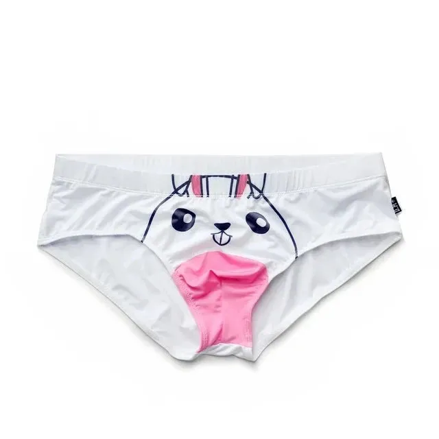 Low Waist Cartoon Animal Print Brief