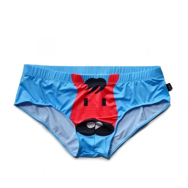 Low Waist Cartoon Animal Print Brief