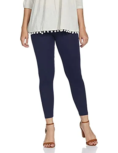 Max Women's Regular Fit Blue Navy Leggings XL