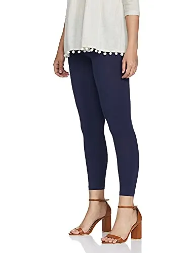 Max Women's Regular Fit Blue Navy Leggings XL