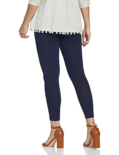 Max Women's Regular Fit Blue Navy Leggings XL