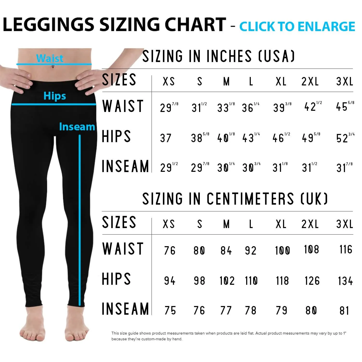 Men's Geometric Triangle Performance Leggings in Blue