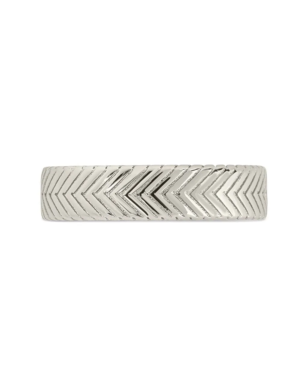 Men's Herringbone Chain Band Ring