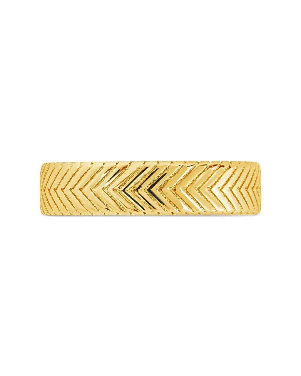 Men's Herringbone Chain Band Ring