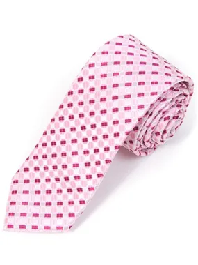 Men's Pink 2.5" Slim Microfiber Woven Slim Tie MPWS75