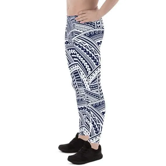 Men's Polynesian Tattoo Active Performance Leggings