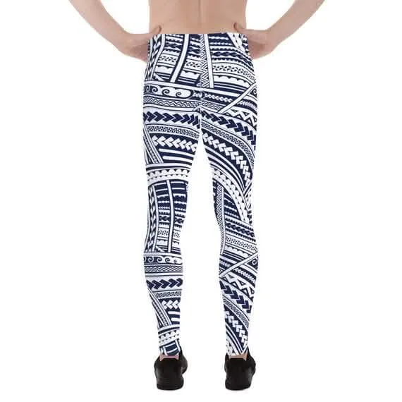 Men's Polynesian Tattoo Active Performance Leggings