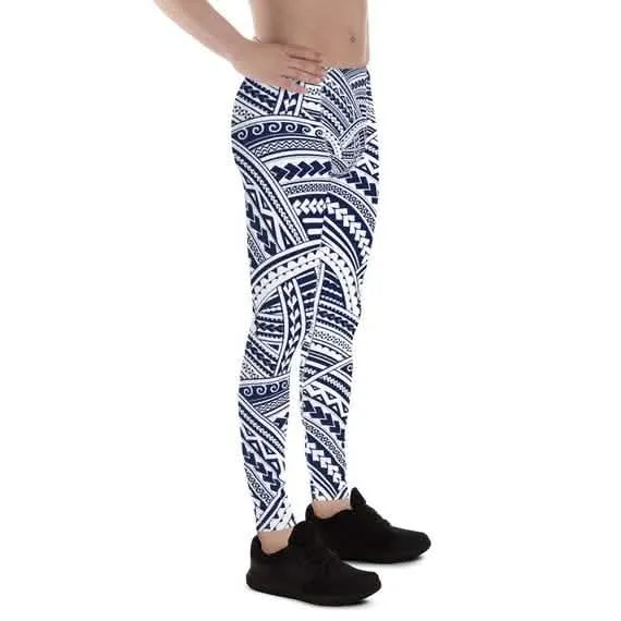 Men's Polynesian Tattoo Active Performance Leggings